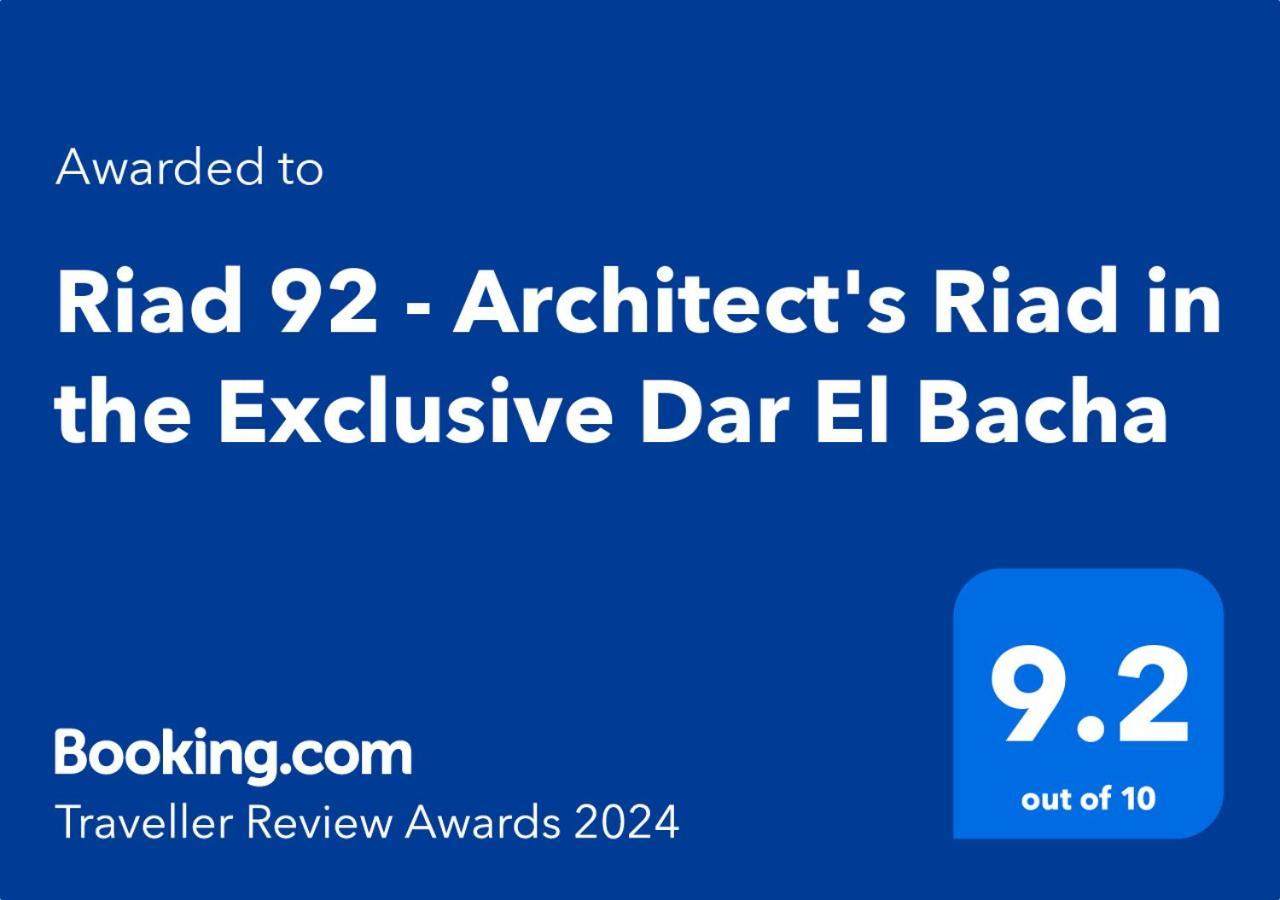 Riad 92 - Architect'S Riad In The Exclusive Dar El Bacha Marakeş Dış mekan fotoğraf